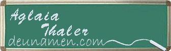 Aglaia Thaler Visitenkarte